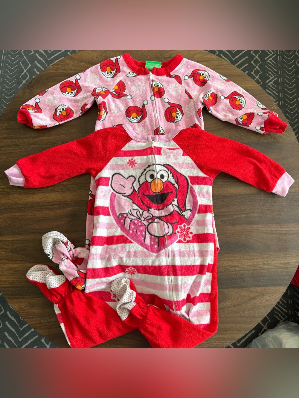 Sold Baby girl Sesame Street Christmas sleeper set